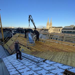 Réalisation d'un chantier sur Quimper en centre-ville