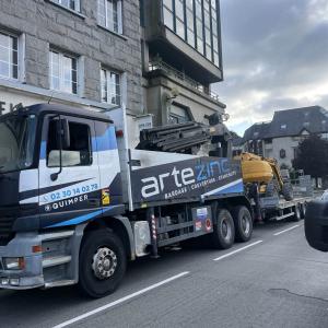 Réalisation d'un chantier sur Quimper en centre-ville